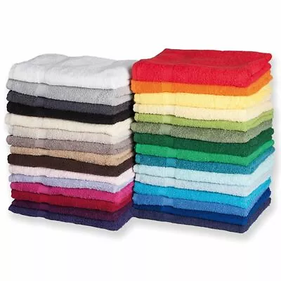 1-12Pack Premium 100%Egyptian Cotton Luxury Face Hand Guest Towels Hanging Loop • £2.49