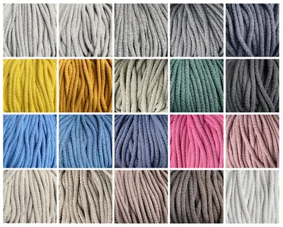 £0.99 • Buy 5mm Cotton Braided String Cord Laces Craft Macrame Drawstring Crochet Poly Core