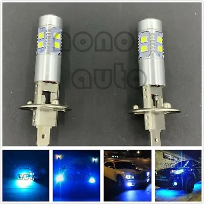 H1 8000K Ice Blue 100W 18000lm LED Headlight Bulbs Kit Fog Driving Light • $15.99