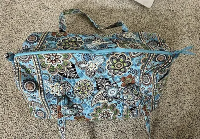 Retired Vera Bradley Bali Blue  Large Duffle Tote  Shoulder Bag Euc • $25