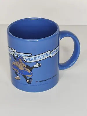 Vintage 1988 Hershey Kisses Collectible Blue Coffee Mug • $11.04