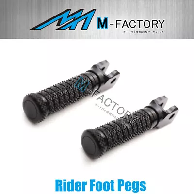 Black M-Grip Rider Front Foot Pegs For Yamaha Vmax 1700 09-17 16 15 14 13 12 11 • $44.22