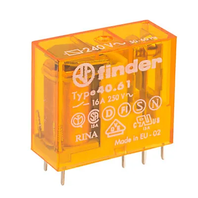 Finder 40.61.8.240.0000 240V Relay (Miniature) SPDT DC 16A • £12.34