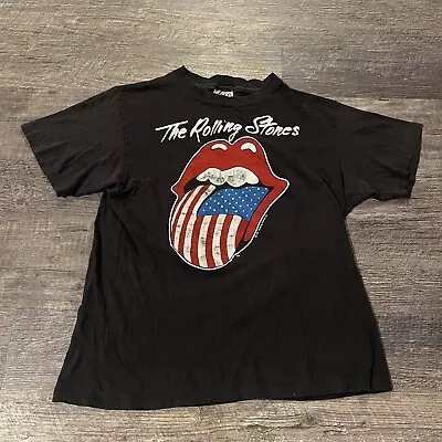 Vintage The Rolling Stones T-Shirt Medium 1981 Single Stitch Double Sided Rock • $79.95