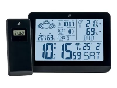 £29.99 • Buy Auriol Weather Station Radio Controlled Humidity Temperature Alarm Clock Boxed