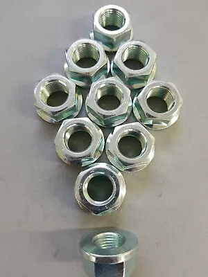 (10) M16-1.5/ 16mm X 1.5 Fine Thread Steel Flange Nuts Zinc 8.8  0827-046   • $15.98