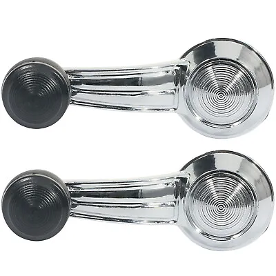 MIROZO Chrome Door Window Crank Handle Pair For Chevrolet Malibu Monza Vega G10 • $12.63