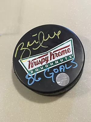 St. Louis BLUES Brett Hull 16 SIGNED Blues Krispy Kreme PUCK 86 Goals 9x Allstar • $89.99