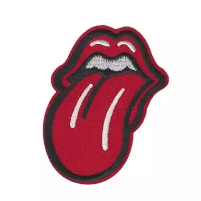 ROLLING STONES LIPS IRON ON PATCH 3  Red Tongue Classic Rock Band Embroidered • $7.12