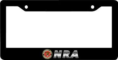 NRA 2ND SECOND AMENDMENT RIFLE GUN MOLON LABE USA Black License Plate Frame NEW • $8.50