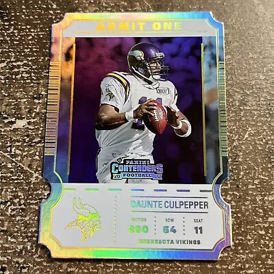 2022 Panini Contenders Admit One Daunte Culpepper #AO-DCU Silver Vikings • $13.99