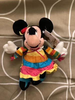 £6.99 • Buy Disney Globe Trotting Mexican Minnie Mouse  Beanie Bean Bag Usa USA