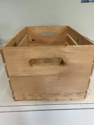 Wooden Crate 18” X 12” X 9” Excellent Condition  • $32.99