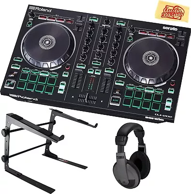 Roland DJ-202 DJ Controller Bundle With Stand Headphones And Etc • $270