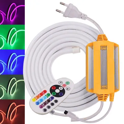 1-100M RGB LED Neon Flex Rope Light Strip Flexible Outdoor Lighting Waterproof • £259.99