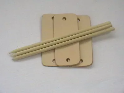 £9.99 • Buy Leather Hair Barrette Blanks Veg Tan Pin Clips Slides Diy Craft Gift Hair Clip Y