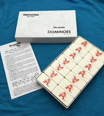 Vintage Arkansas Razorbacks Dominos Set - Professional Puremco Extra Thick • $44.99