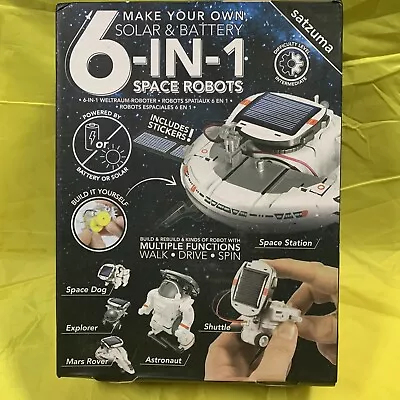 6 In 1 Solar Space Robot Educational Toys Technology Science Kits. Gifts Games • $11.99