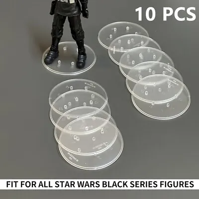 Lot 10 Star Wars Black Series 6 Inch Action Figure Stand Multi-peg Toy CLEAR 6'' • $9.49