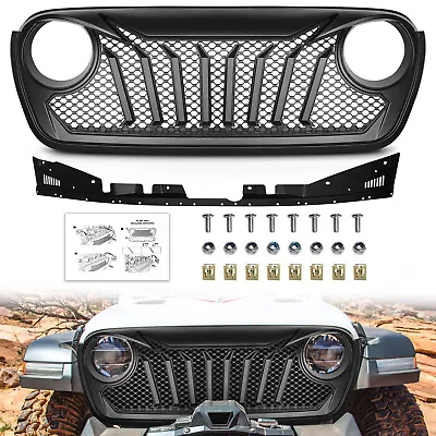 Front Gladiator Vade Grill For 2018-2023 Jeep Wrangler JL JT Grille Matte Black  • $108.99