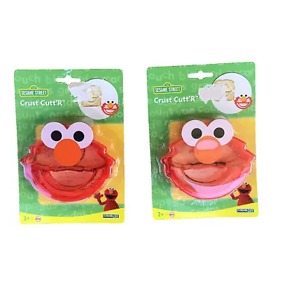Lot Of 2 Sesame Street ELMO Crust Cutt R  Cutter Red Plastic (Package Wear) NIB • $9.97