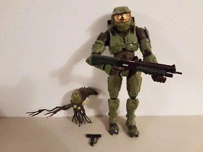 £30 • Buy Halo 2 Series 8 Master Chief, Flood Infection Form & Guns Joyride Figure 2006