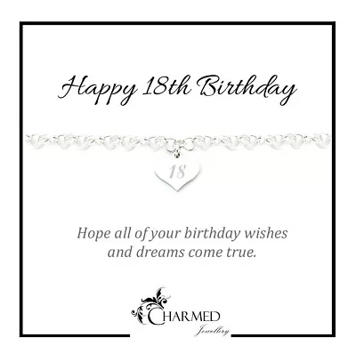 Charmed Jewellery 18th Birthday Gift Engraved Bracelet For Women • £13.99