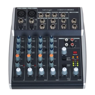 £109.99 • Buy Behringer 802 XENYX 8-Input 2-Bus Mixer Small Format Mixer