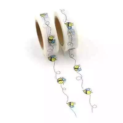 $5.50 • Buy CUTE BUSY BEE Washi Tape 15mm X 10M Journal Buzz Bujo Craft Masking Decorate