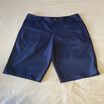 Puma Jackpot Golf Shorts Men's Performance Fit Size 34 Navy Blue Dry Cell Fabric • $15.99