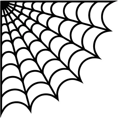 Corner Spider Web VINYL DECAL Halloween Horror STICKER Decoration October • $3.10