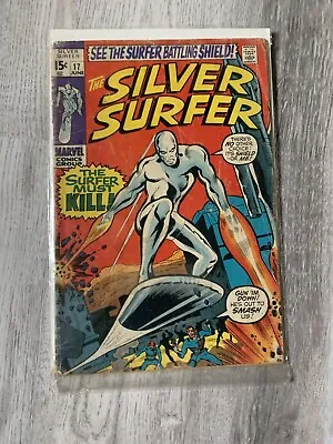 1970 MARVEL Comics SILVER SURFER # 17 Marvel Mephisto Nick Furry Appearance • $32.95