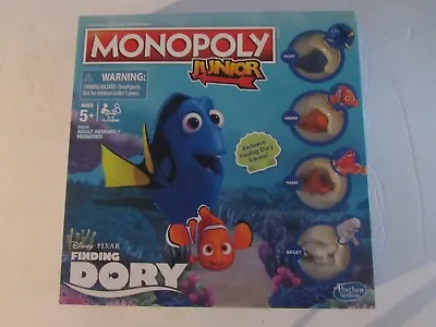 Monopoly Jr. Finding Dory 2015 Hasbro Free Shipping • $17.95