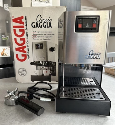 £195 • Buy Used Gaggia Classic Espresso Coffee Machine 2011 Edition