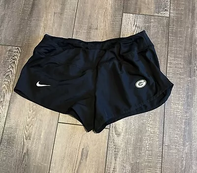 Green Bay Packers Nike Dri-Fit Black Womens Shorts Size Large • $14