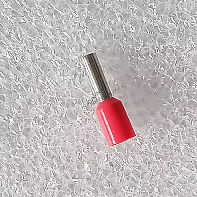 100 Pcs Wire Crimp Connector Terminal Insulated Ferrule Red E2508 14AWG 2.5mm2 • $5.51