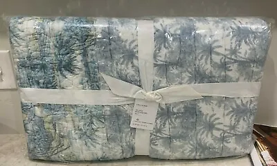 Pottery Barn Island Patchwork Handcrafted FULL QUEEN Quilt Beach Tropical • $229.99