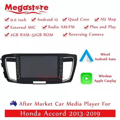 9” Quad Core Android 12 Car Non Dvd Head Unit GPS For Honda Accord 2013-2019 • $429.90