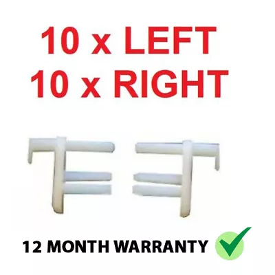 10 X Pair Flyscreen / Caravan Window Blind End Clips 10 L/H 10 R/H • £6.95