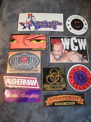 Rock Pop Metal Promotional Sticker Set Of 10 Stickers Lot#62 • $7