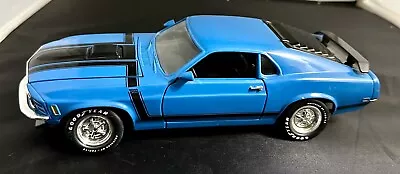 ERTL American Muscle 1970 Ford Mustang Boss 302 1:18 Scale Diecast Blue • $35