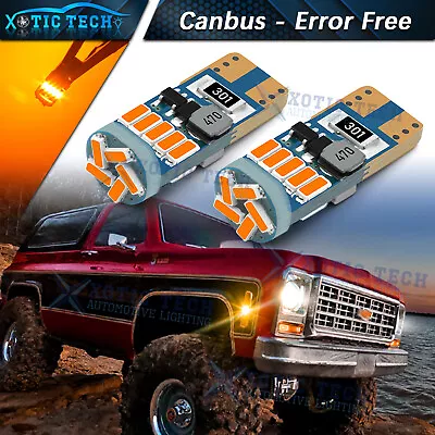 Error Free LED Amber Side Marker Light Bulbs For Chevrolet Blazer C10 C20 Pickup • $10.49