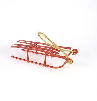 Dollhouse Miniature Kid's Red Sled • $3.75