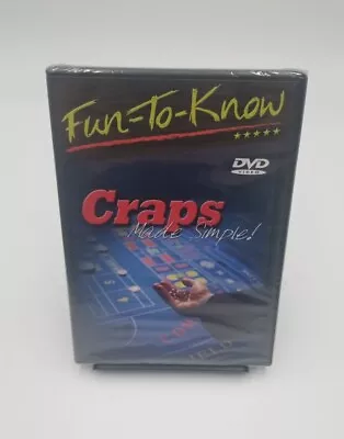 Fun-To-Know: Craps Made Simple DVD 2004 Millennium - New & Sealed  Free Shipping • $10.99