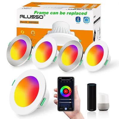 £49.99 • Buy 4X LED Recessed Ceiling Light 10W RGB Colour Changing Dimmable Spot Downlights