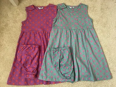 Mini Boden Girls Polka Dot Dress Set Size 2-3 Year • $39.99