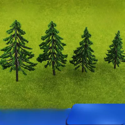 5PC HO/OO Scale Pine Trees Miniatures Landscape Green Plant Sand Table Model • $6.66