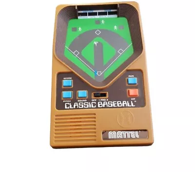 Vintage Mattel 2001 Classic Electronic Baseball Handheld Video Game Tested Retro • $17.99