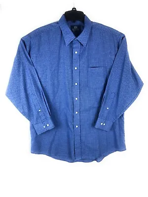 Stafford Men's 17 Wrinkle Free Long Sleeve Casual Cotton Button Up  Shirt  A51 • $3.75