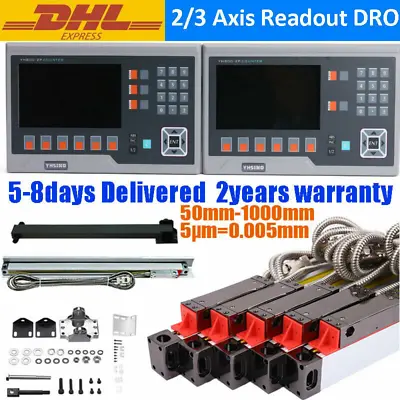 2 3 4Axis Digital Readout Linear Scale DRO Display For Milling Lathe Encoder 5UM • $204.59